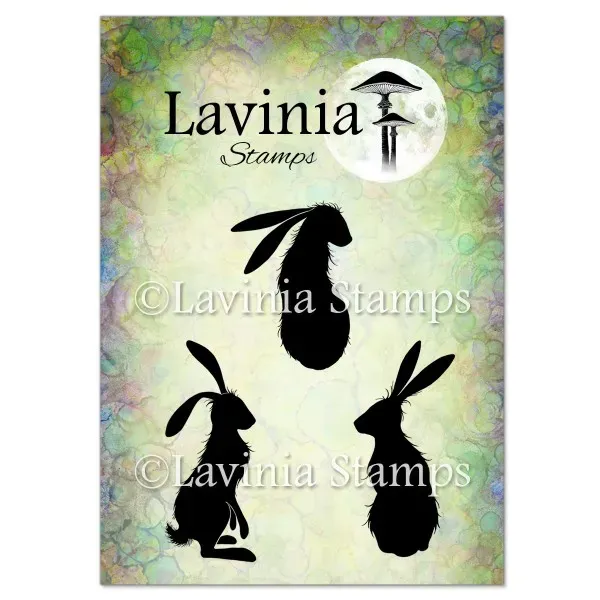 Lavinia Stamps Wild Hares Large Stempel Hasenmotiv