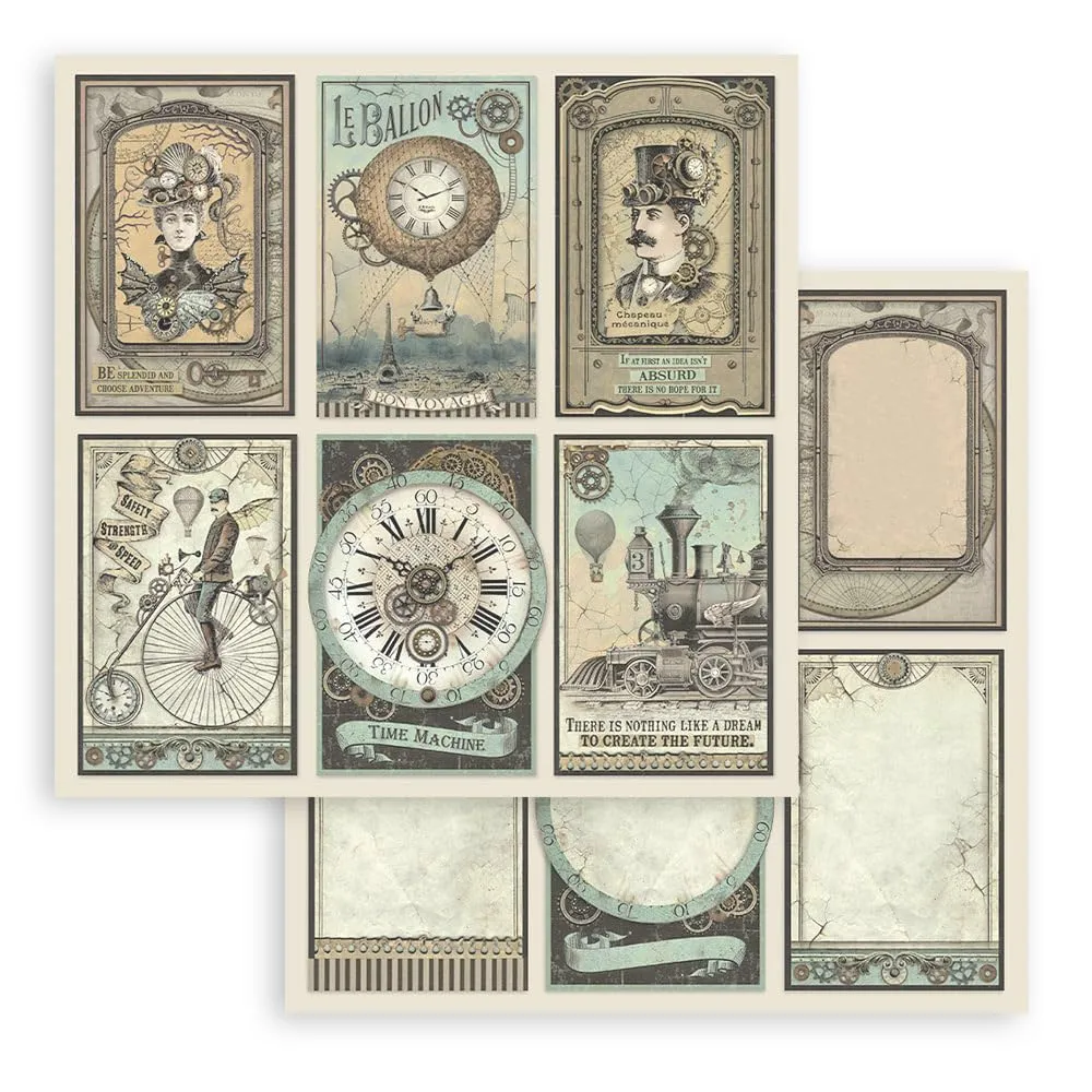 Stamperia Voyages Fantastiques SBBL53 Scrapbookpapier 30,5cm