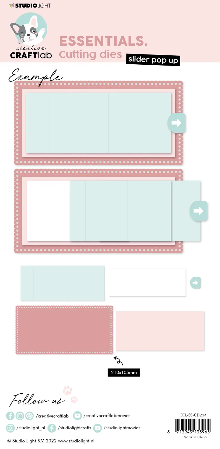 Creative Craftlab Essentials Slider Pop Up Stanzschablone