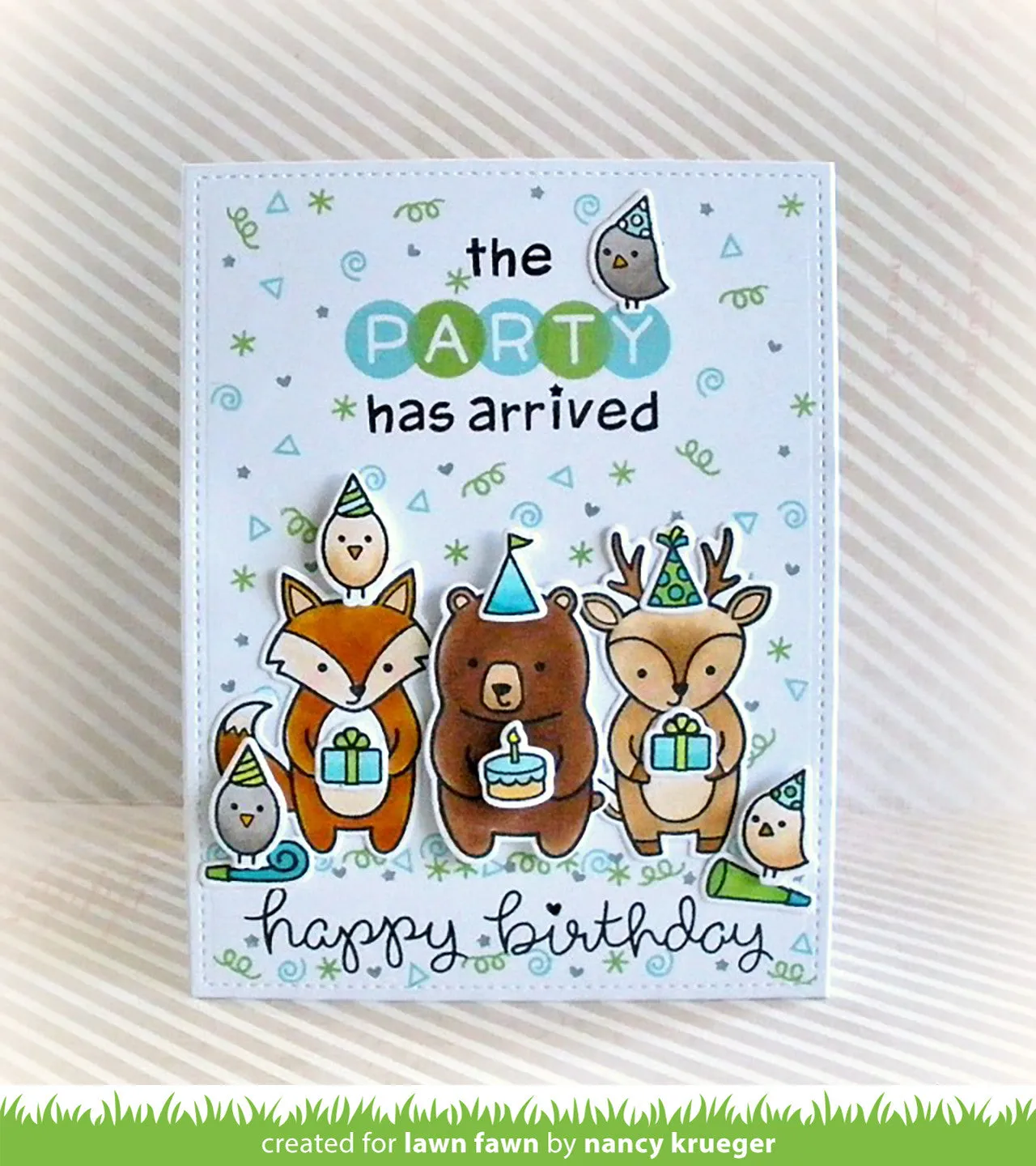 Lawn Fawn Owen's ABCs LF901 Stempelset Bubble-Alphabet 40-teilig
