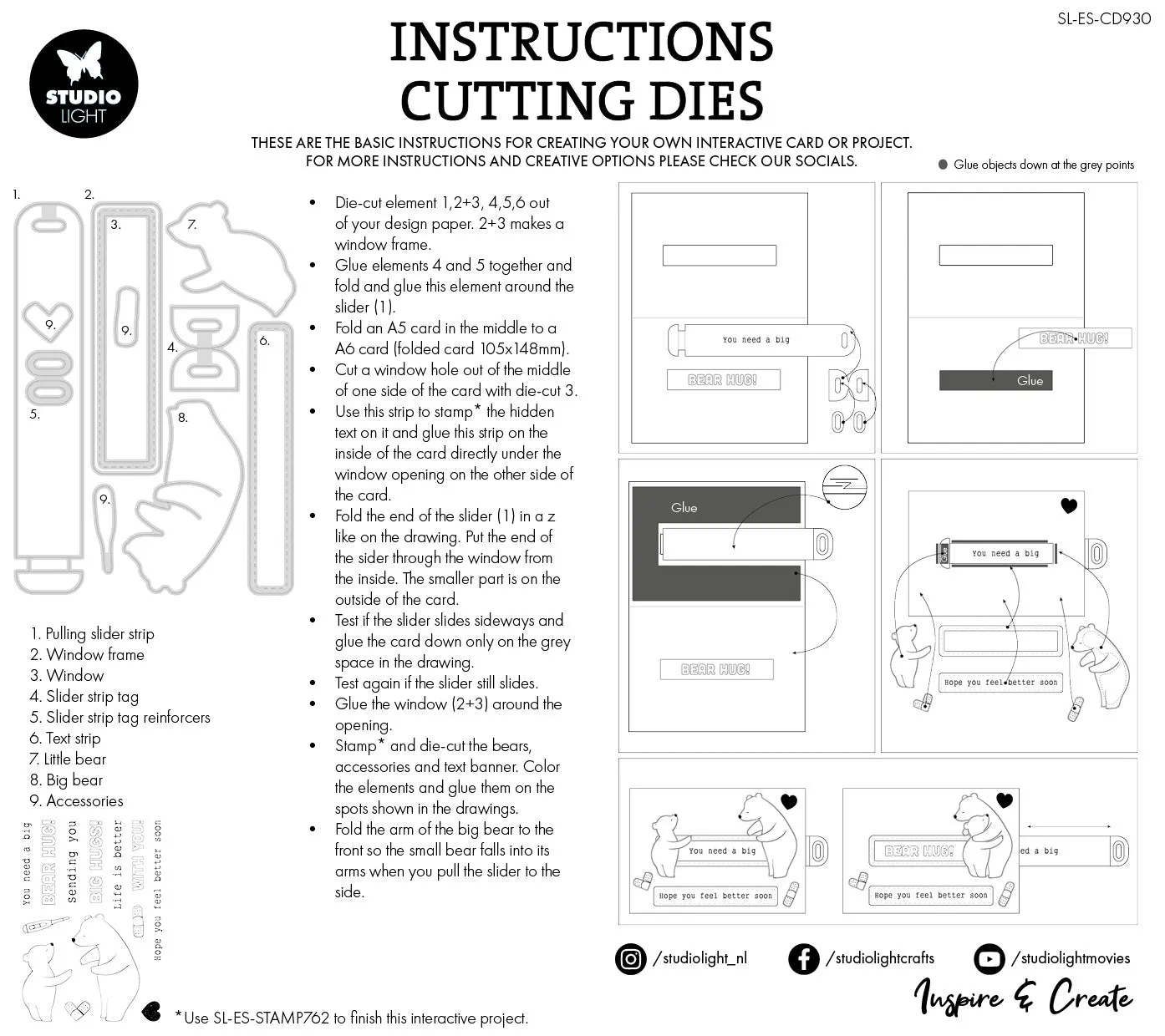 StudioLight Essentials Stanzschablone Hug Slider