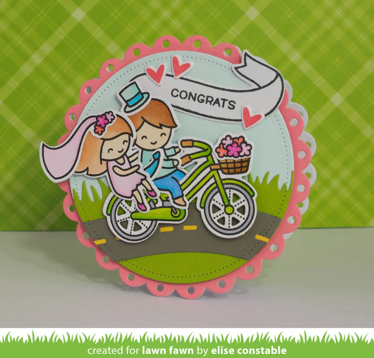 Lawn Fawn Simple Road Border Stanzschablone LF1363 Straße