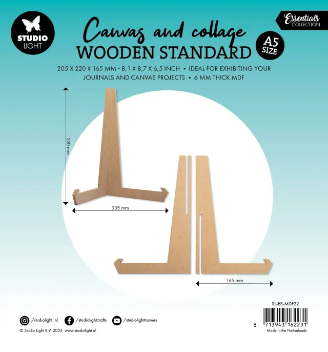 StudioLight Essentials Journal & Canvas Stand MDF A5 Aufsteller