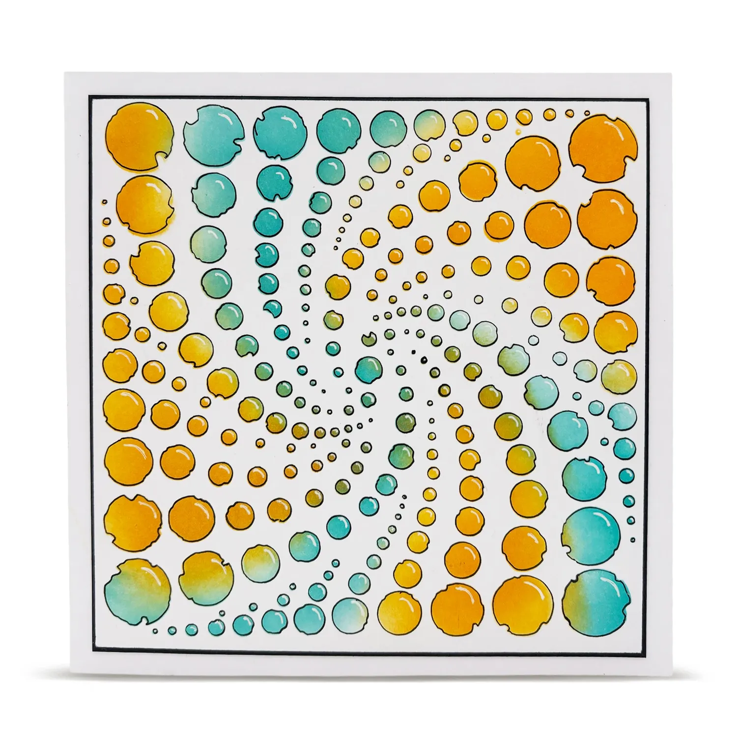 AALL and Create PC-264 Center Spin Schablone 15x15 cm Wirbel