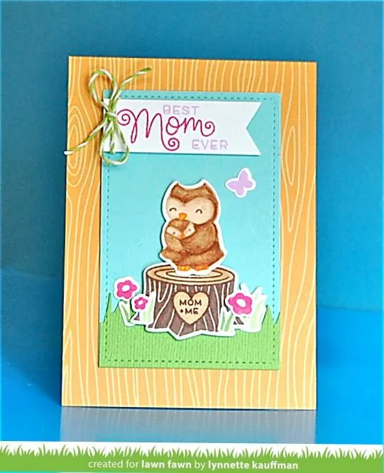 Lawn Fawn Mom + Me Clear Stamps Stempelset Fuchs Eule