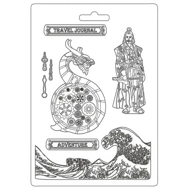 Stamperia K3PTA4508 Mould Sir Vagabond Dragon A4