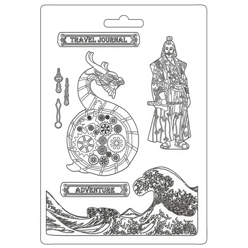 Stamperia K3PTA4508 Mould Sir Vagabond Dragon A4