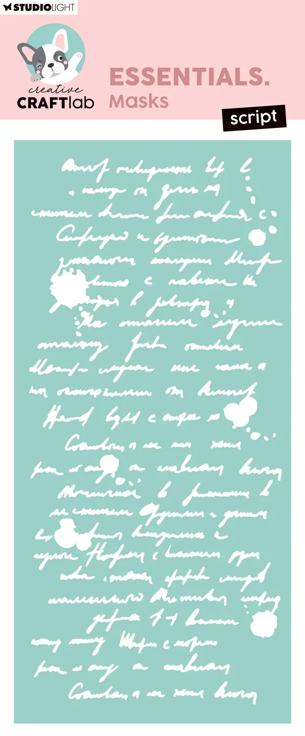Creative Craftlab Essentials Script Schablone Mask