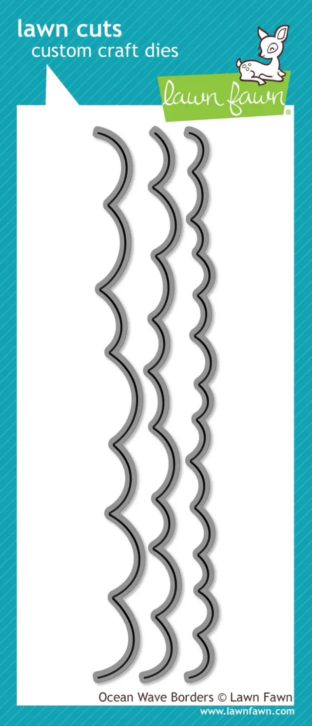 Lawn Fawn Lawn Cuts Ocean Wave Borders LF914 Stanzen Welle