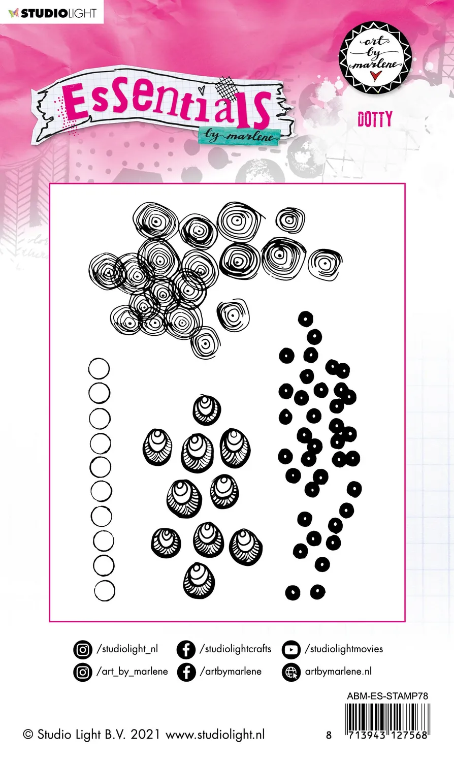 Art by Marlene Essentials Dotty Gummistempel Punkte A6