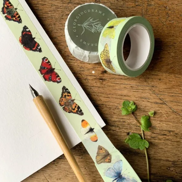 Lavinia British Butterflies Washi Tape Schmetterling