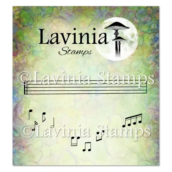 Lavinia Stamps Musical Notes Small Stempel Photopolymer