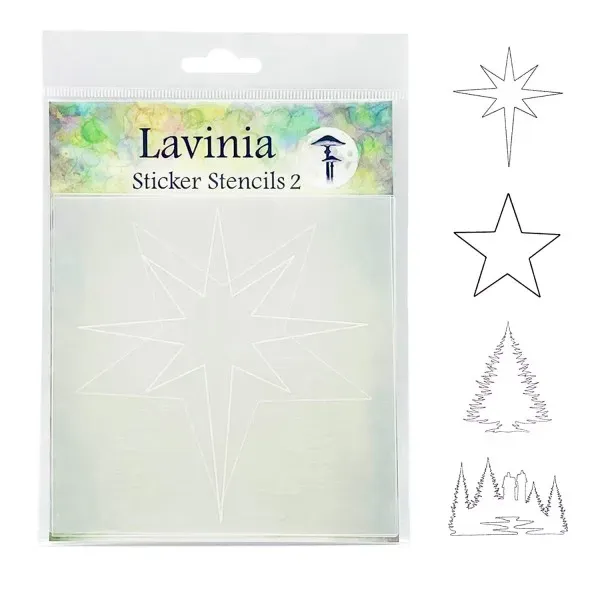 Lavinia-Stamps Sticker Stencils 2 Schablone