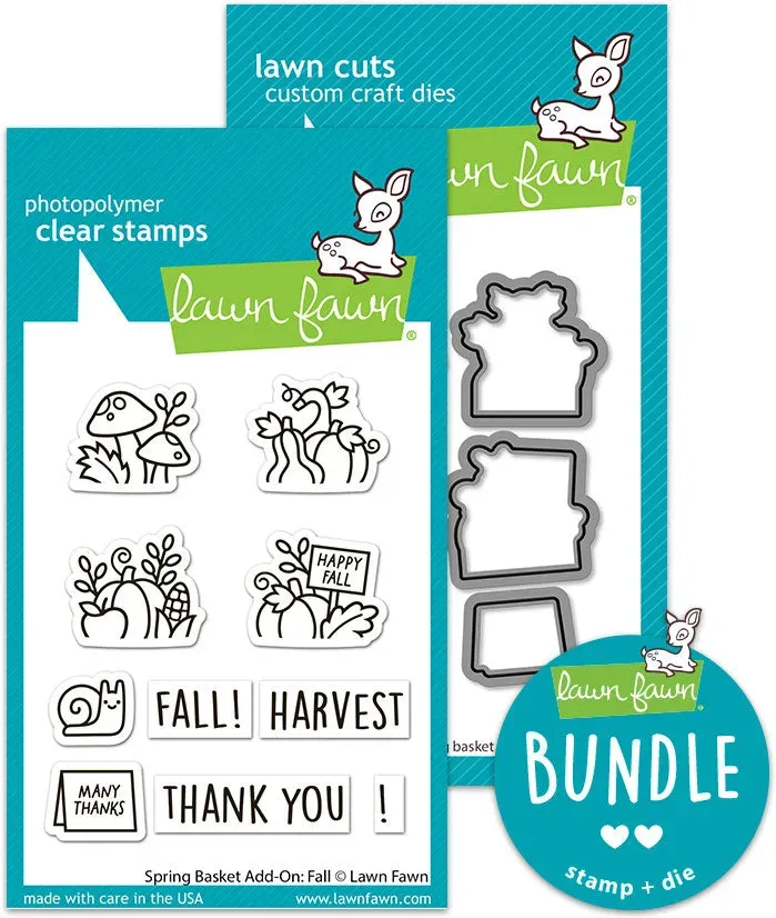 Lawn Fawn Spring Basket Add-On Fall Stempel Stanzen Bundle