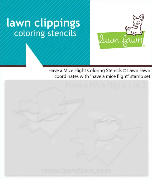 Lawn Fawn Have a Mice Flight LF4042 Schablonen 2-teilig