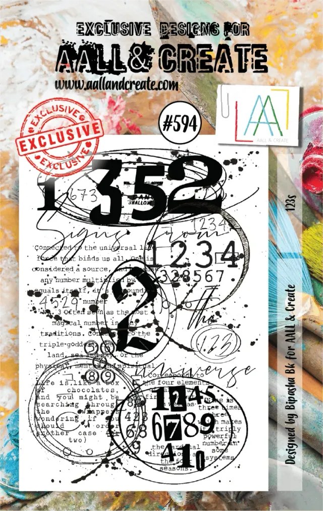 AALL and Create #594 123s Stempelset A7 Photopolymer
