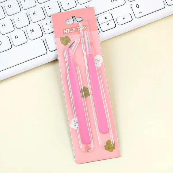 Ieebee Sticker Pinzette Bastelwerkzeug Rosa