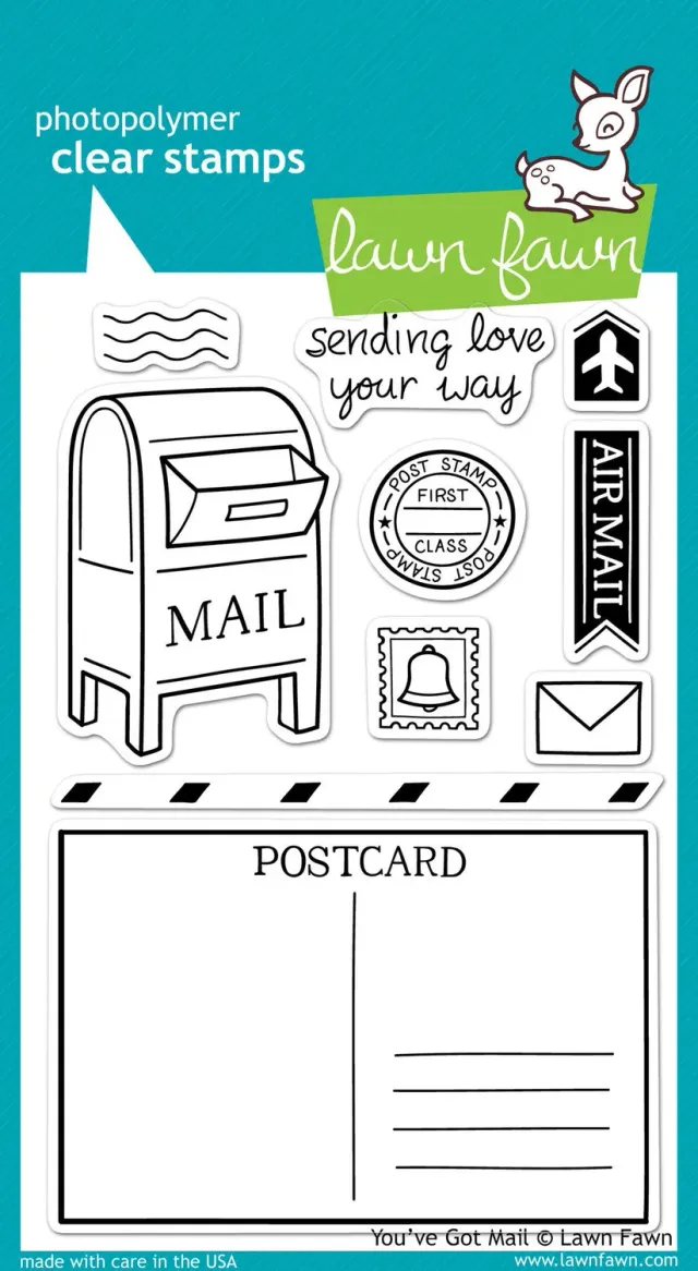 Lawn Fawn You’ve Got Mail Stempelset Post 10-teilig