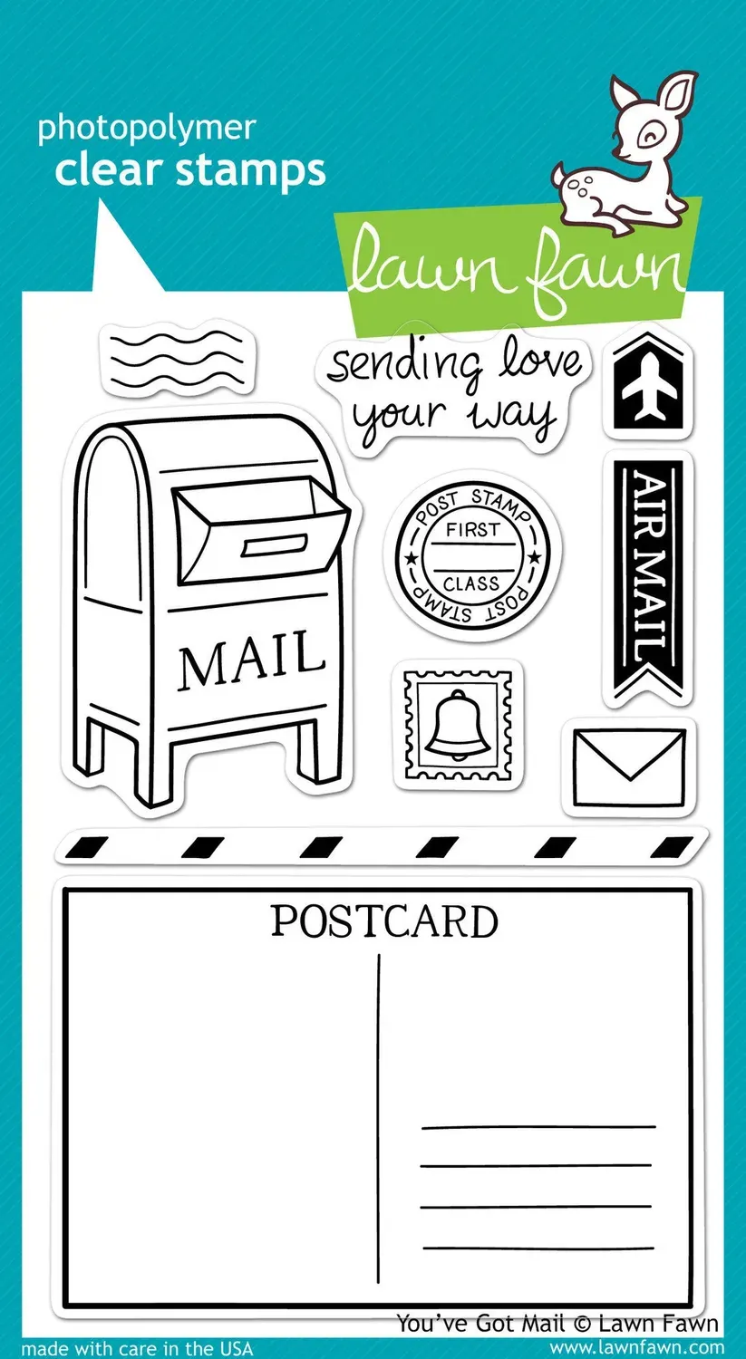 Lawn Fawn You’ve Got Mail Stempelset Post 10-teilig