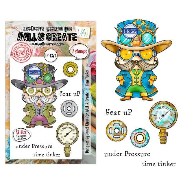 AALL and Create TP-1374 Time Tinker Stempel A7 7-teilig Uhr