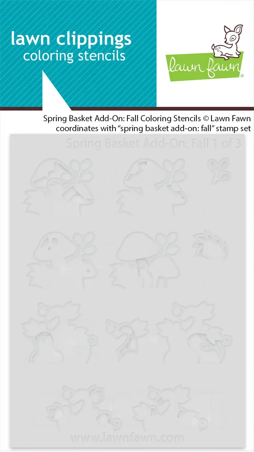 Lawn Fawn Spring Basket Fall LF3855 Schablonen Herbst
