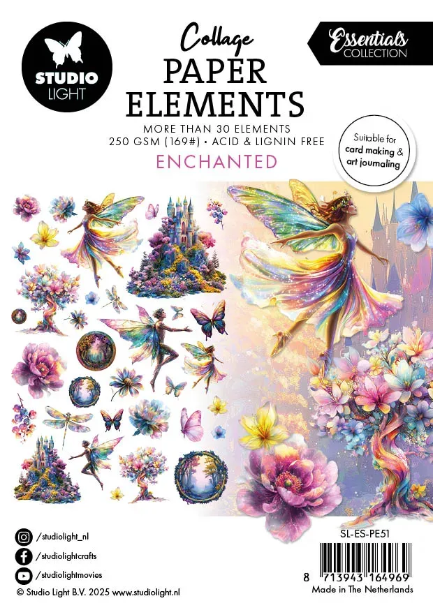 StudioLight Essentials Enchanted Papierelemente 34-teilig