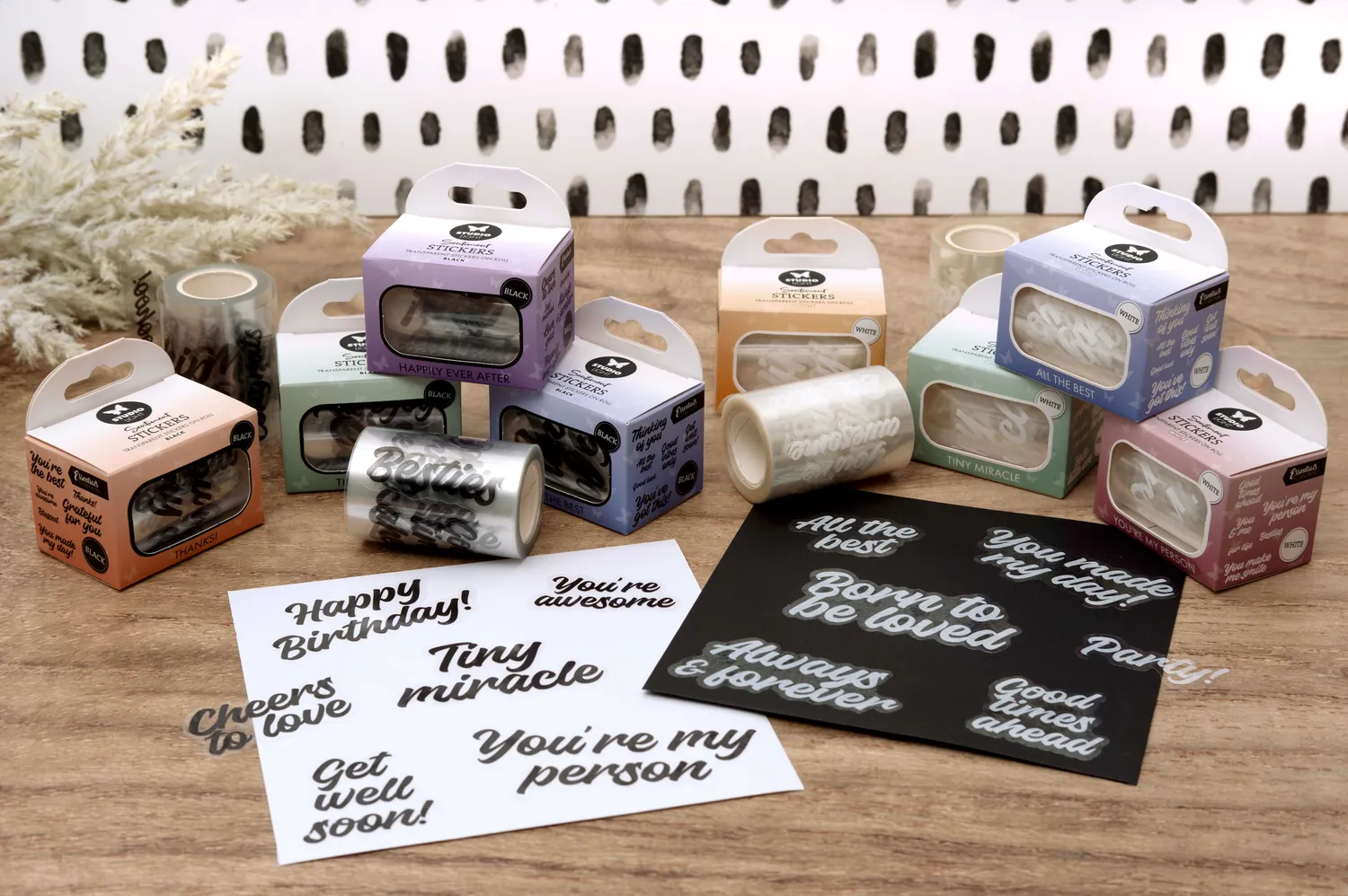 StudioLight Essentials Sticker Schwarz All the Best 5 m