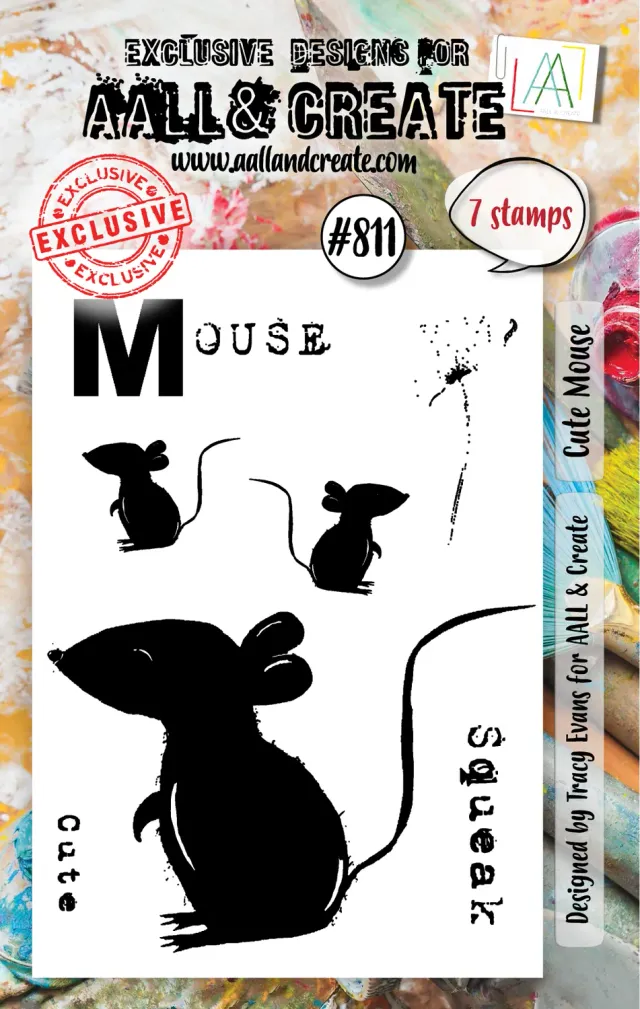 AALL and Create 811 A7 Stempelset Cute Mouse Maus