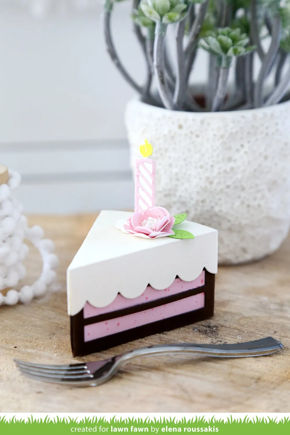 Lawn Fawn Lawn Cuts Cake Slice Box Stanzschablone 8-teilig