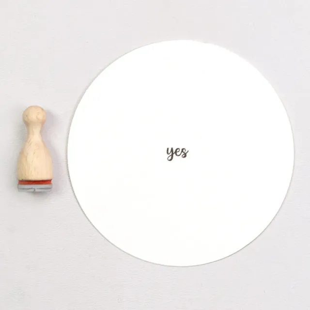 Perlenfischer Yes mini Stempel 7 x 5 mm Hochzeit