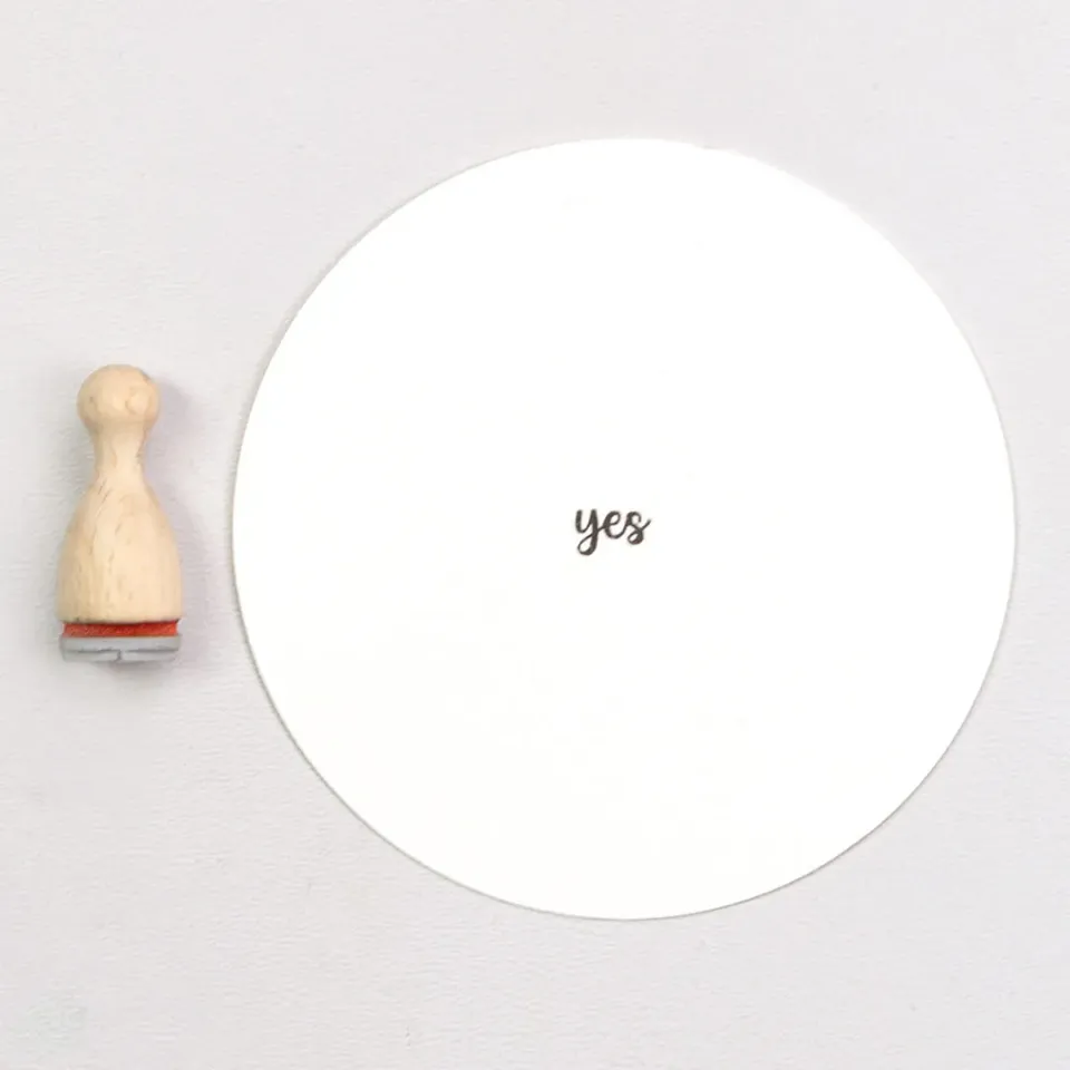 Perlenfischer Yes mini Stempel 7 x 5 mm Hochzeit