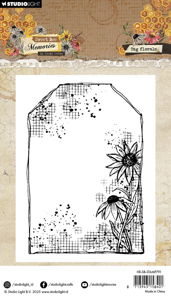 StudioLight Hazel Eaton Tag florals Clear-Stempel Blumen