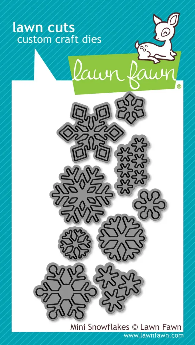Lawn Fawn Mini Snowflakes LF995 Stanzschablonen Winter-Set