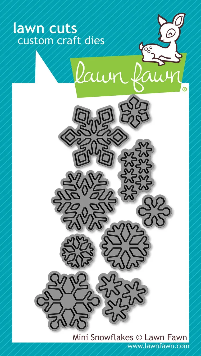 Lawn Fawn Mini Snowflakes LF995 Stanzschablonen Winter-Set