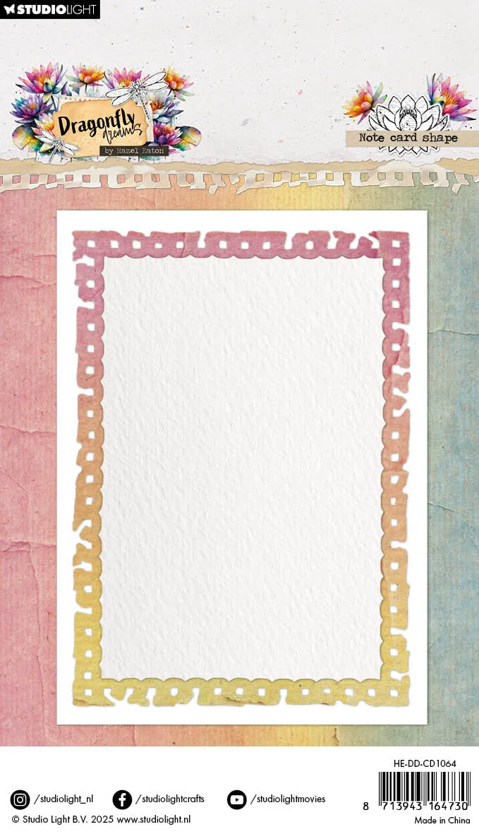 StudioLight Dragonfly Notecard Stanzschablone