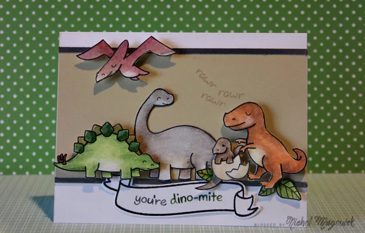 Lawn Fawn Critters from the Past Clear Stamps Dinosaurier