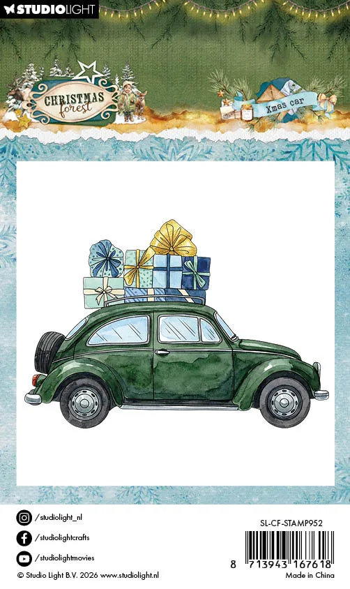 StudioLight Christmas Forest Xmas Car Clear Stamps Auto