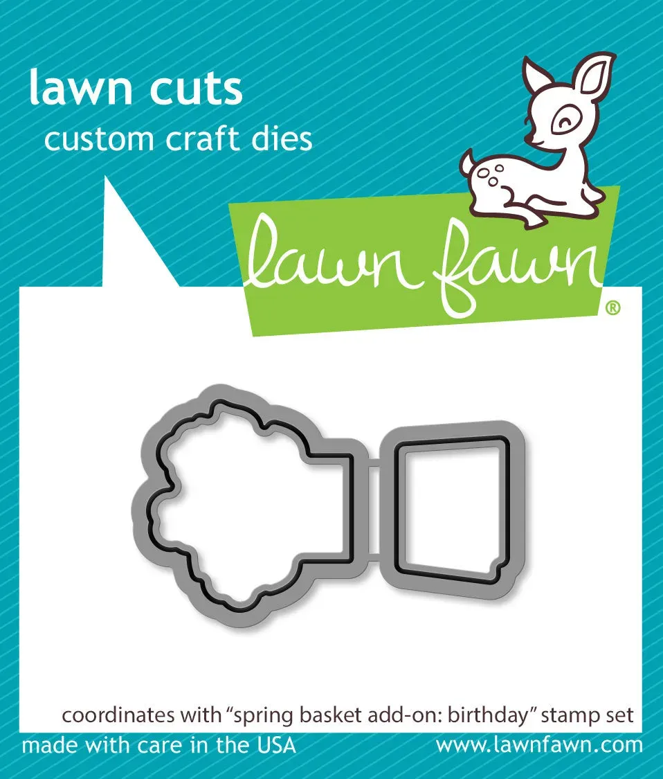 Lawn Fawn Spring Basket Add-on Birthday Stanzformen 2-teilig