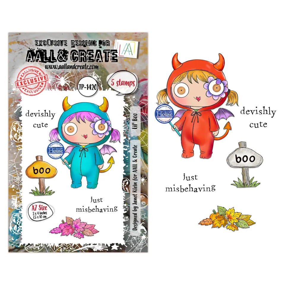 AALL and Create TP-1420 Lil Boo Stempel A7 Halloween