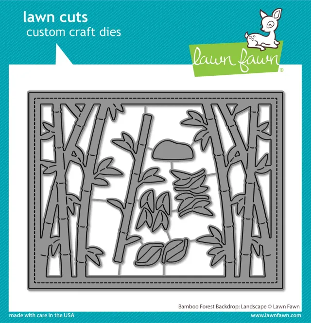 Lawn Fawn Bamboo Forest Backdrop Stanzformen Bambus