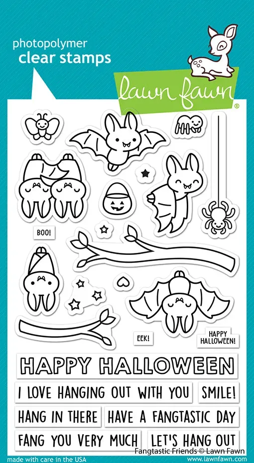 Lawn Fawn Fangtastic Friends LF2937 Clear Stamps Halloween
