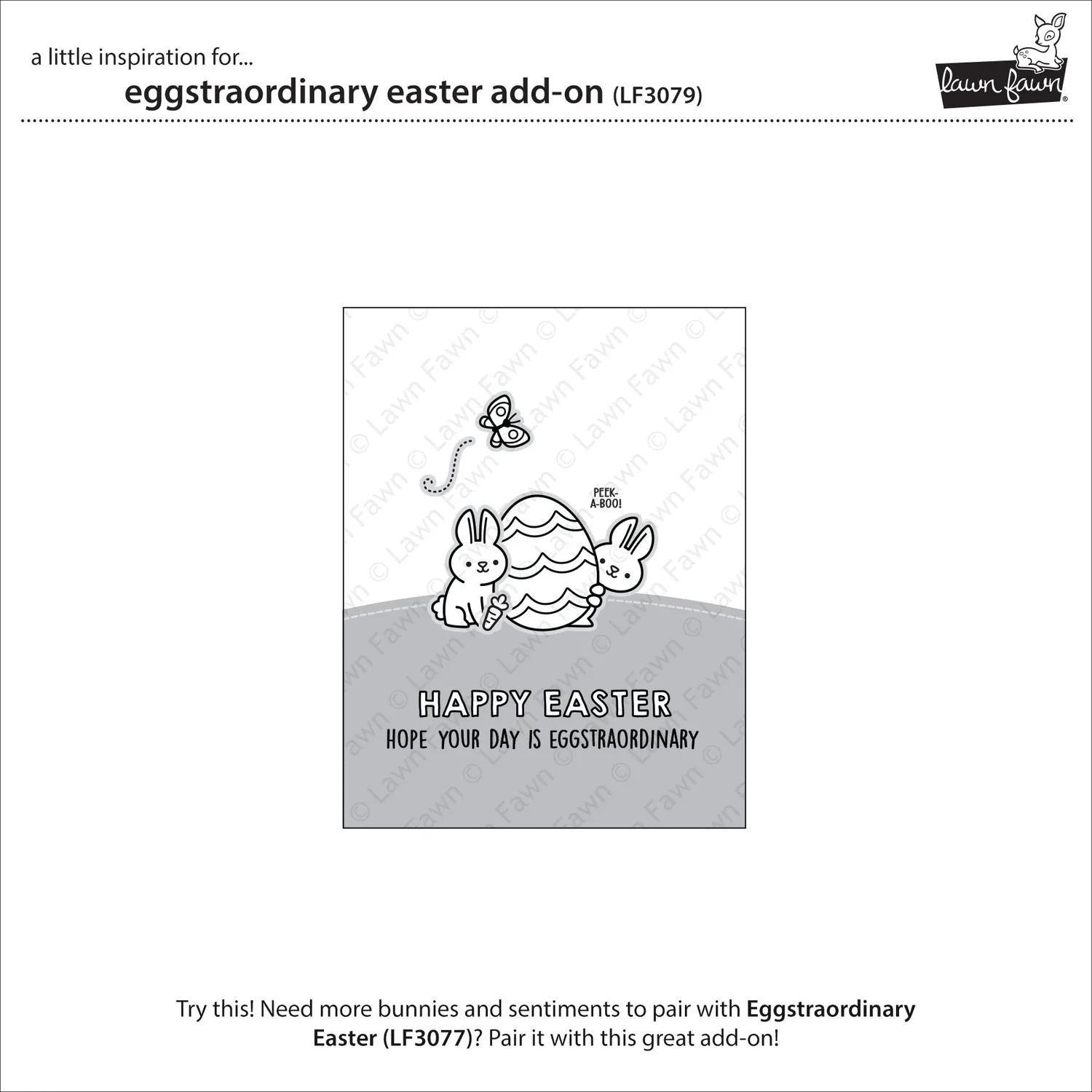 Lawn Fawn Eggstraordinary Easter Stempelset Add-On