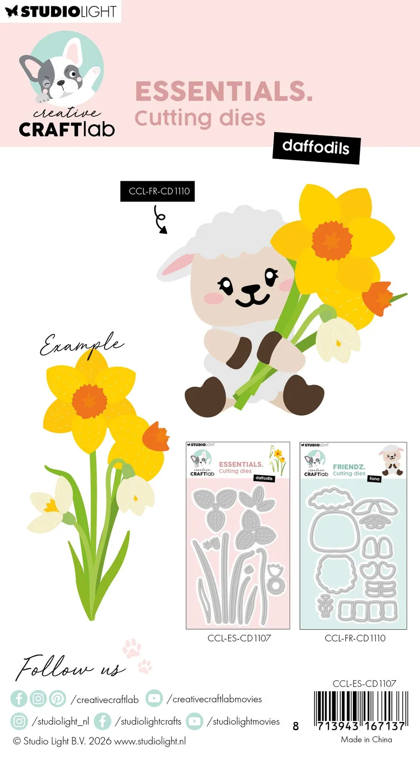 Creative Craftlab Essentials Daffodils Stanzschablonen Blumen