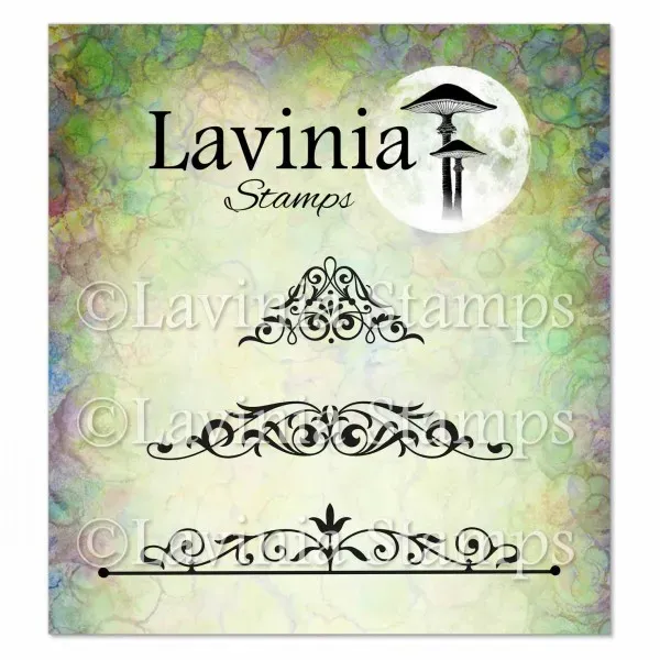 Lavinia-Stamps Vintage Swirls Stempel klar Ornamente