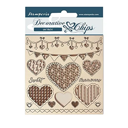 Stamperia DayDream Hearts Stanzteile 14x14 Herzen