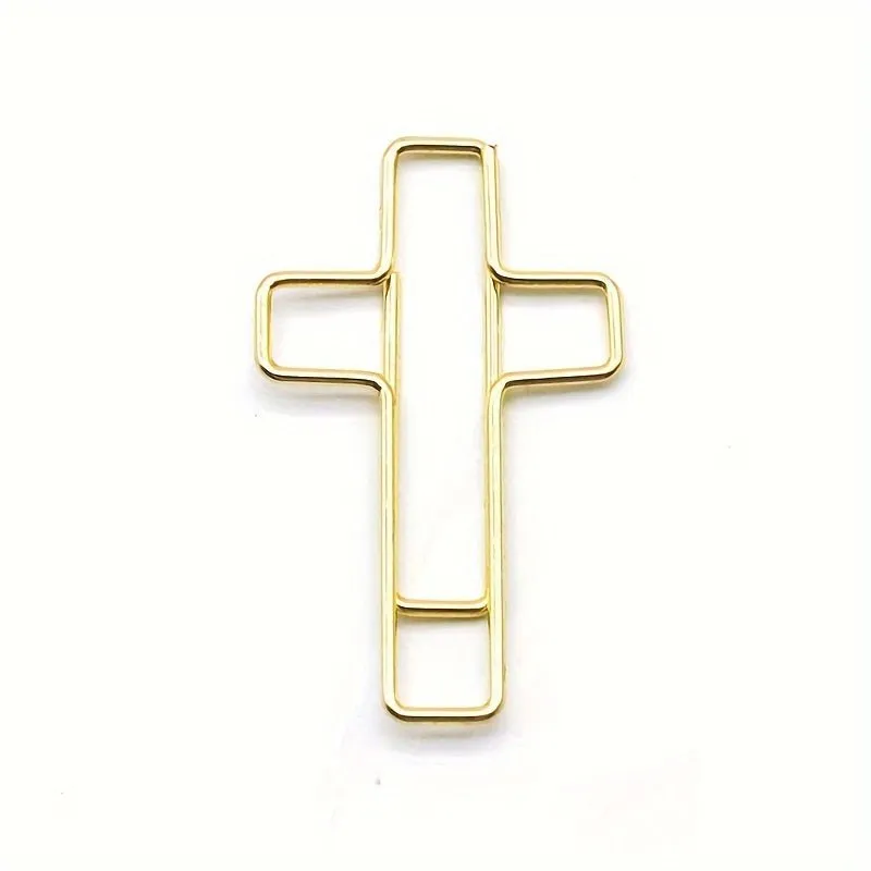 Ieebee Cross Shaped Büroklammern Gold 20 Stück Metall