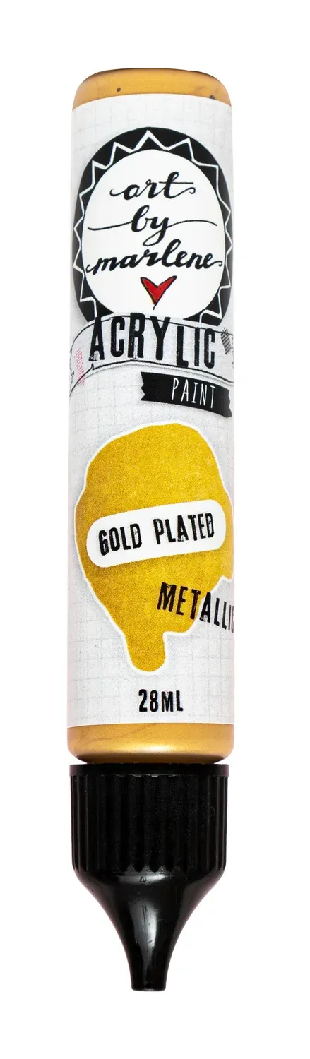 Art by Marlene Essentials Acrylfarbe Gold Plated Metallic 28 ml
