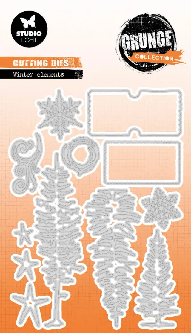 Studio Light Grunge Collection Winter Elements Stanzschablone