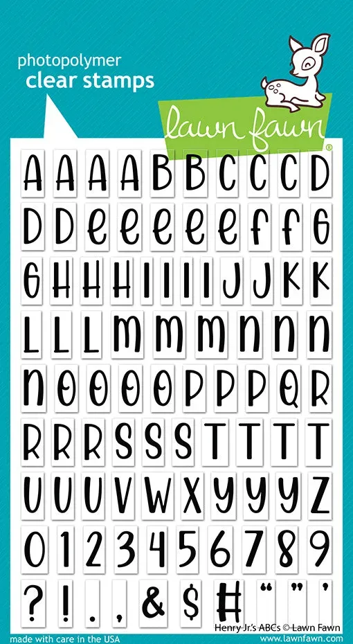 Lawn Fawn Henry Jr ABCs Alphabet Stempel
