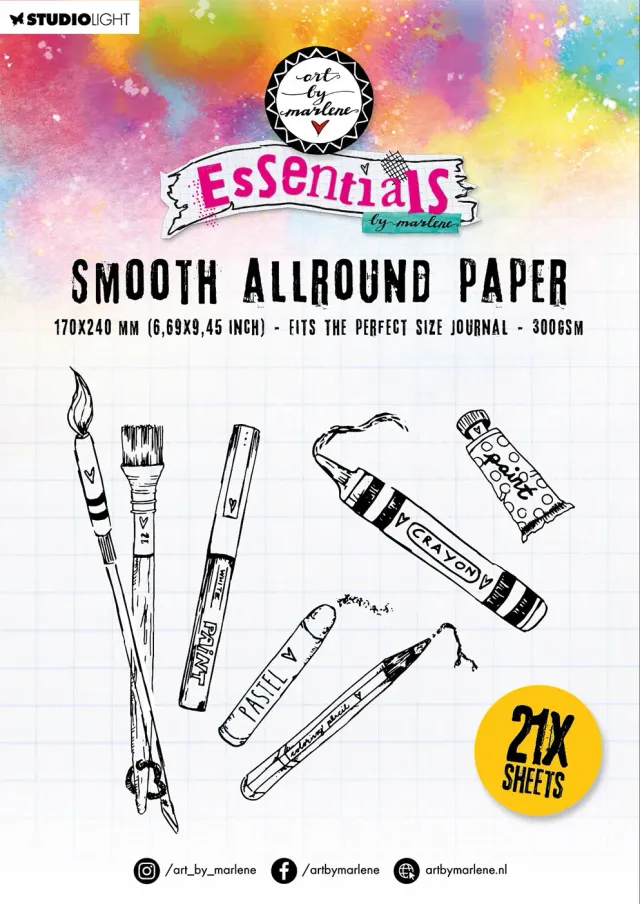 Art by Marlene Essentials Paper Pad Allround Paper A4 bunt